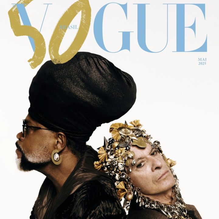 Carlinhos Brown e Ney Matogrosso estampam capa histórica da Vogue Brasil; veja