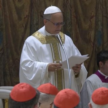 Papa Leão XIV faz apelo por fé sólida em 1ª missa como pontífice e critica culto ao poder e prazer