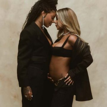 Com ajuda da tecnologia, Ludmilla e Brunna mostram como será o rostinho da filha Zuri