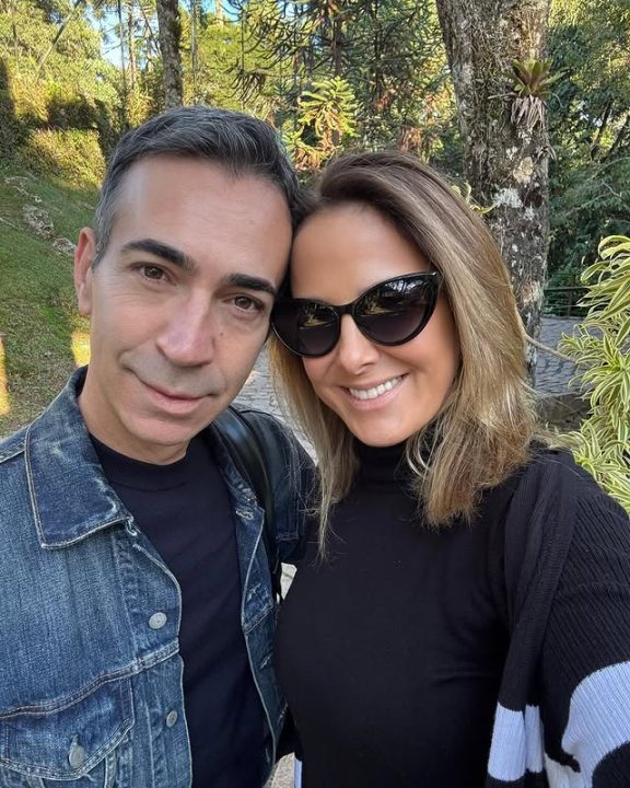 Tici Pinheiro ganha recado fofo de César Tralli após retornar de viagem com a filha: “Vidinha”