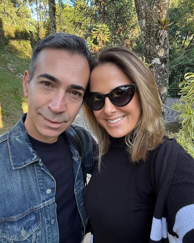 Tici Pinheiro ganha recado fofo de César Tralli após retornar de viagem com a filha: “Vidinha”