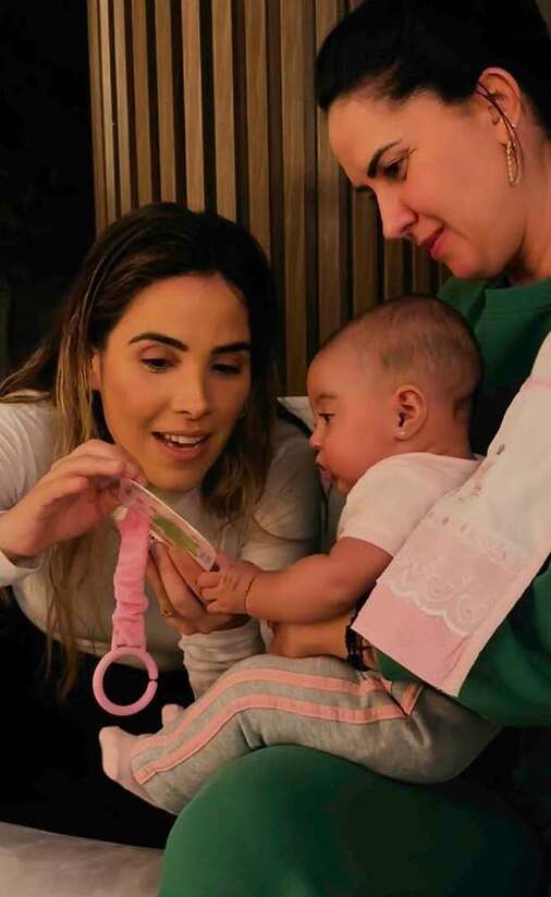 Graciele Lacerda encanta ao mostrar encontro da filha Clara com a irmã Wanessa Camargo