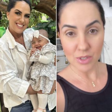 Graciele Lacerda relata perrengue com a filha Clara: “É desesperador”
