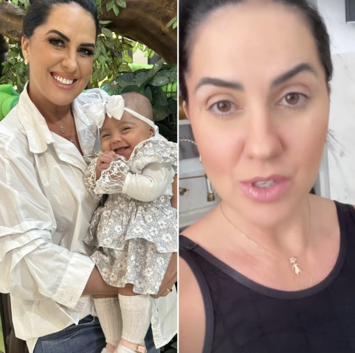 Graciele Lacerda relata perrengue com a filha Clara: “É desesperador”