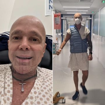 Em tratamento contra câncer, Netinho revela cuidados durante caminhadas no hospital
