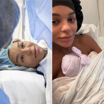 Brunna Gonçalves celebra 1 semana da filha Zuri e brinca: “Taurininha não para de mamar”