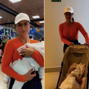 Com a filha Clara, Graciele Lacerda faz surpresa especial a Zezé di Camargo