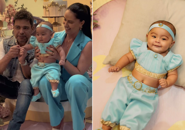 Graciele Lacerda e Zezé di Camargo celebram cinco meses da filha Clara; veja fotos