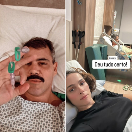 Juliano Cazarré volta ao hospital após cirurgia no joelho