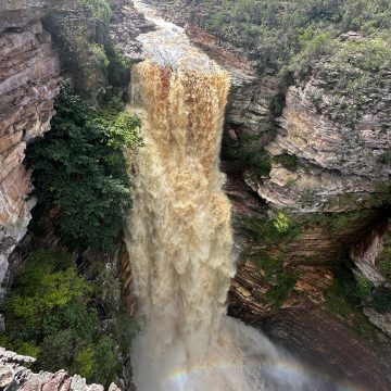 Chuva na Bahia: volume de água em cachoeira da Chapada Diamantina impressiona; veja vídeo
