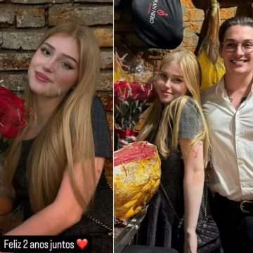 Filha de Alessandra Negrini e Otto celebra dois anos ao lado do noivo empresário e ganha flores