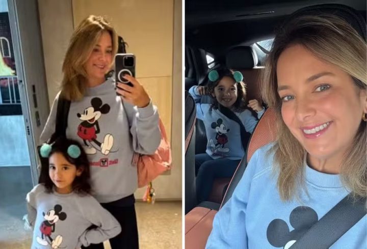 Ticiane Pinheiro combina look com a filha com Malu, filha dela com Cesar Tralli: ‘Mini eu’