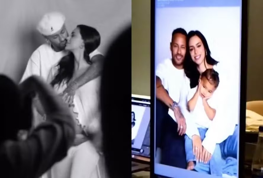 Bruna Biancardi mostra bastidores de ensaio com Neymar e Mavie: ‘À espera da nossa Mel’