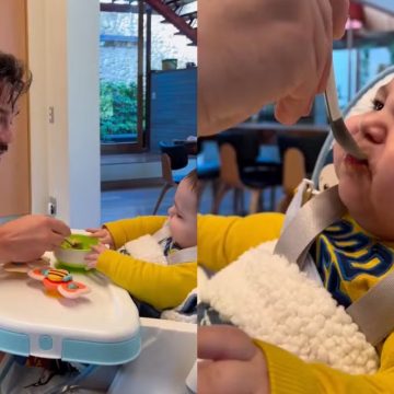 Eliezer encanta ao mostrar reação de Ravi experimentando alimento pela primeira vez