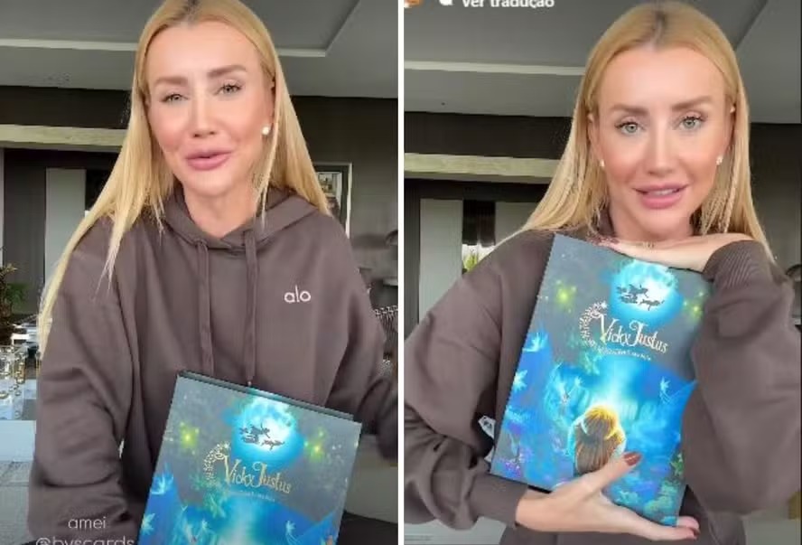 Ana Paula Siebert revela detalhes do convite luxuoso para aniversário da filha Vicky Justus