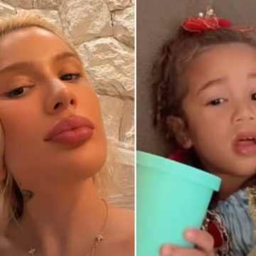 Karoline Lima revela condição no olho da filha após a escola: ‘Todo grudado’