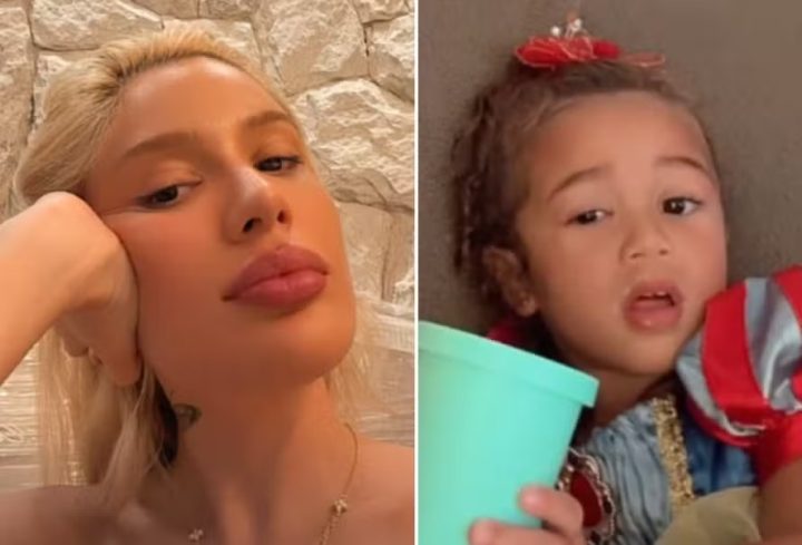 Karoline Lima revela condição no olho da filha após a escola: ‘Todo grudado’