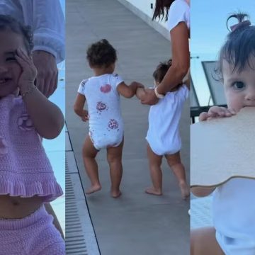 Neymar encanta ao publicar encontro das filhas, Helena e Mavie; veja fotos