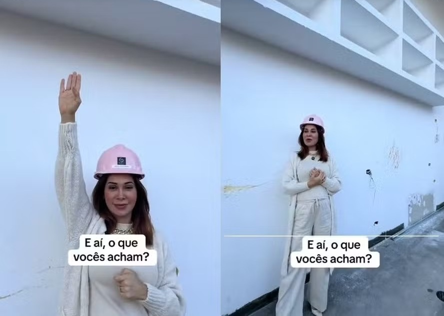 Maíra Cardi mostra erro na obra da nova mansão e engenheira rebate: ‘Seguimos o projeto’