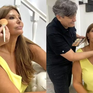 Morando na Suíça, Roberta Close volta ao Rio e visita salão de beleza: ‘Minha essência’