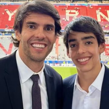 Kaká e o filho de 16 anos impressionam com semelhança após final da Champions League