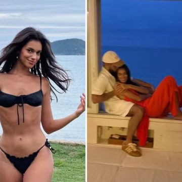 Ex-BBB Alane posta foto com o namorado, filho de Preta Gil, em viagem