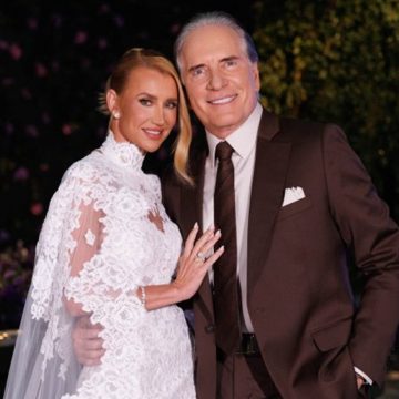 Esposa de Roberto Justus usou joia avaliada em quase R$ 3 milhões em renovação de votos