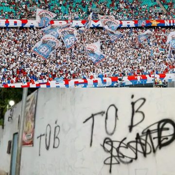 Torcida do Bahia se pronuncia após pichação em terreiro de candomblé