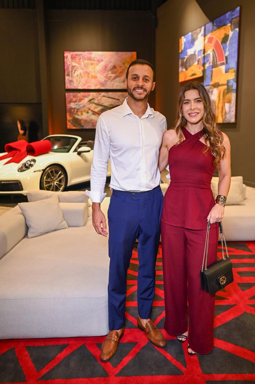 Maurício Amaral e Caroline Pugens