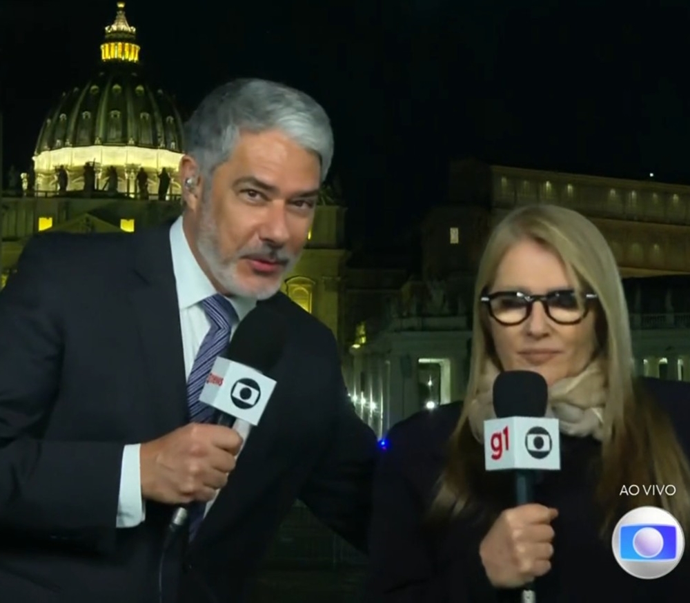 VÍDEO: Ilze Scamparini protagoniza ‘climão’ com William Bonner no Vaticano