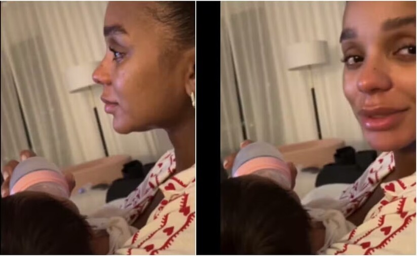 Após voltar ao Brasil, Brunna Gonçalves rebate críticas por dar mamadeira para a filha Zuri