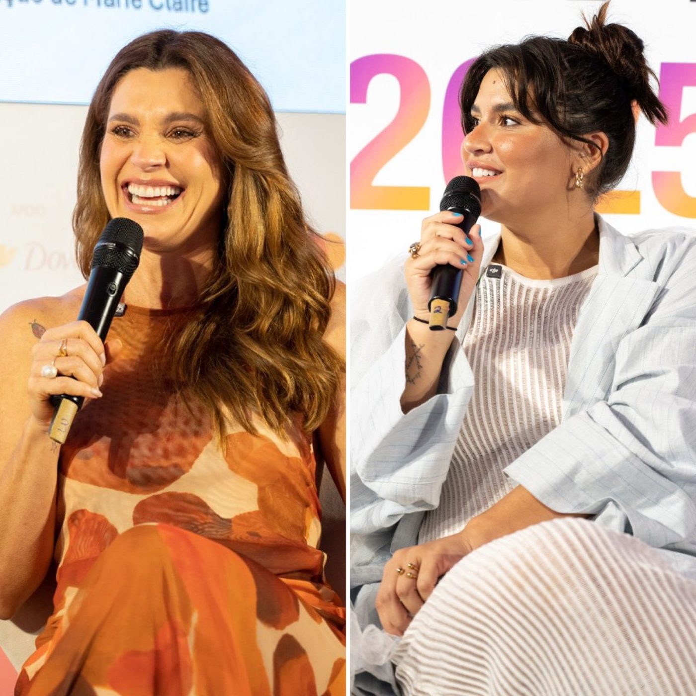 Em Salvador, Flávia Alessandra e Giulia Costa expõem bastidores da relação e como enfrentam pressão estética
