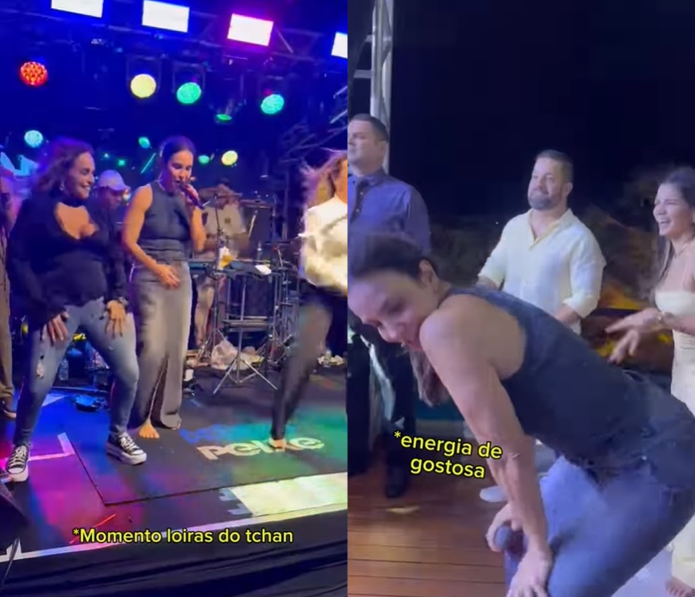 Daniela Mercury mostra bastidores do aniversário de Ivete Sangalo: ‘Igual pinto no lixo’