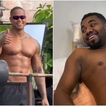 Davi Brito mostra barriga após cirurgia e dispara: ‘Já estou me sentindo o Léo Santana’