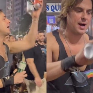Ex-galã de “Malhação” vende bebidas em show de Lady Gaga
