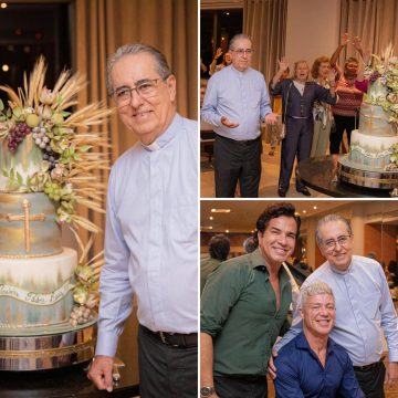 Paróquia Nossa Senhora da Vitória celebra os 70 anos do padre Luís Simões; veja fotos