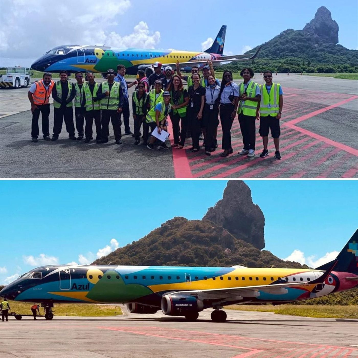 Azul volta a operar com jatos em Fernando de Noronha após dois anos e meio