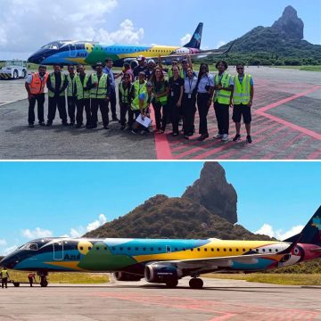Azul volta a operar com jatos em Fernando de Noronha após dois anos e meio