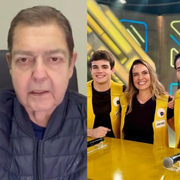 Faustão aparece em programa de TV e se declara para a esposa: ‘Mais que perfeita’