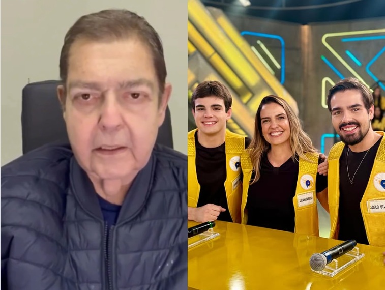 Faustão aparece em programa de TV e se declara para a esposa: ‘Mais que perfeita’