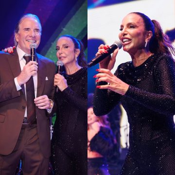 Ivete Sangalo faz show surpresa em festa de Roberto Justus e Ana Paula Siebert; veja fotos
