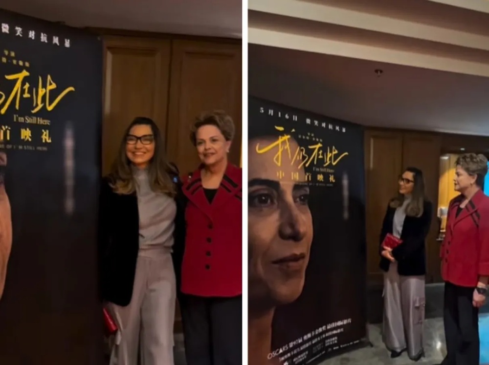 Com Janja e Dilma, ‘Ainda Estou Aqui’ é lançado na China e será exibido em 10 mil salas