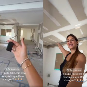 Mari Gonzalez anuncia compra de apartamento no Rio de Janeiro: ‘Estamos em obra’