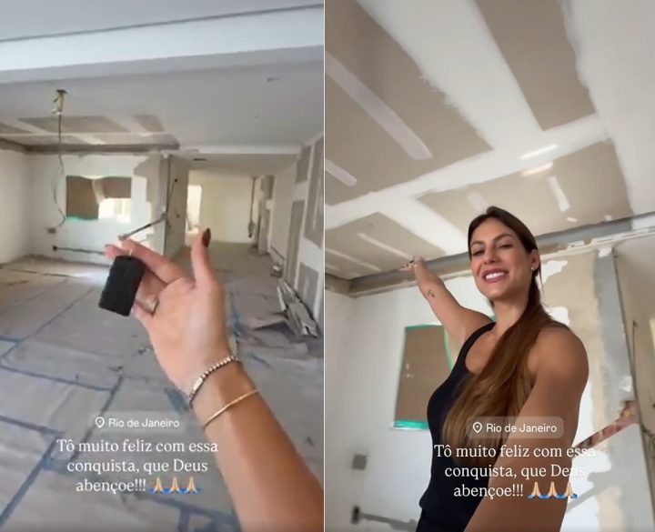 Mari Gonzalez anuncia compra de apartamento no Rio de Janeiro: ‘Estamos em obra’