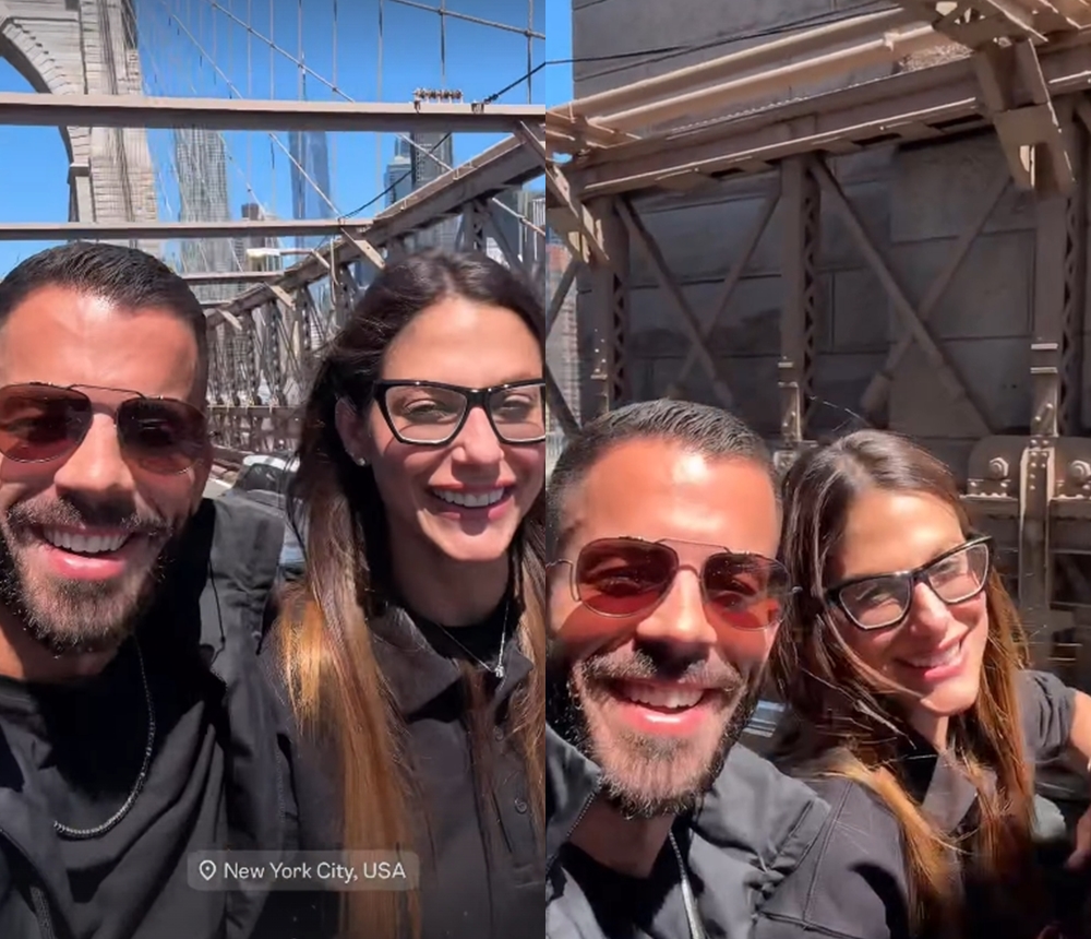 Mari Gonzalez e Pipo Marques curtem viagem romântica em Nova York