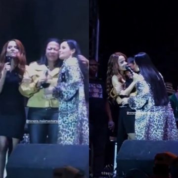 Mãe de Marília Mendonça cai no choro durante show de Maiara e Maraisa