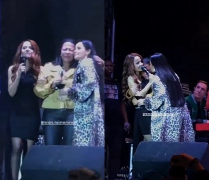 Em lágrimas! Mãe de Marília Mendonça se emociona durante show de Maiara & Maraisa