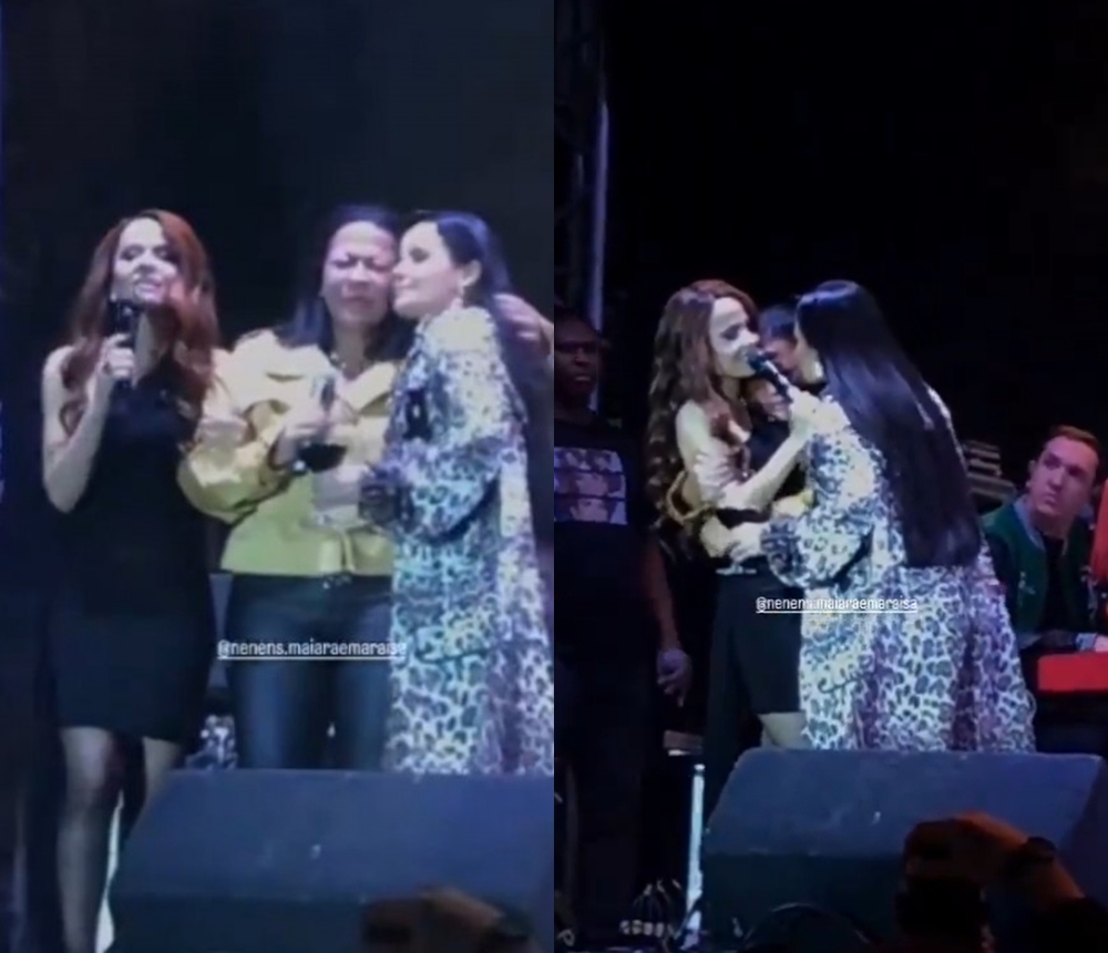 Em lágrimas! Mãe de Marília Mendonça se emociona durante show de Maiara & Maraisa