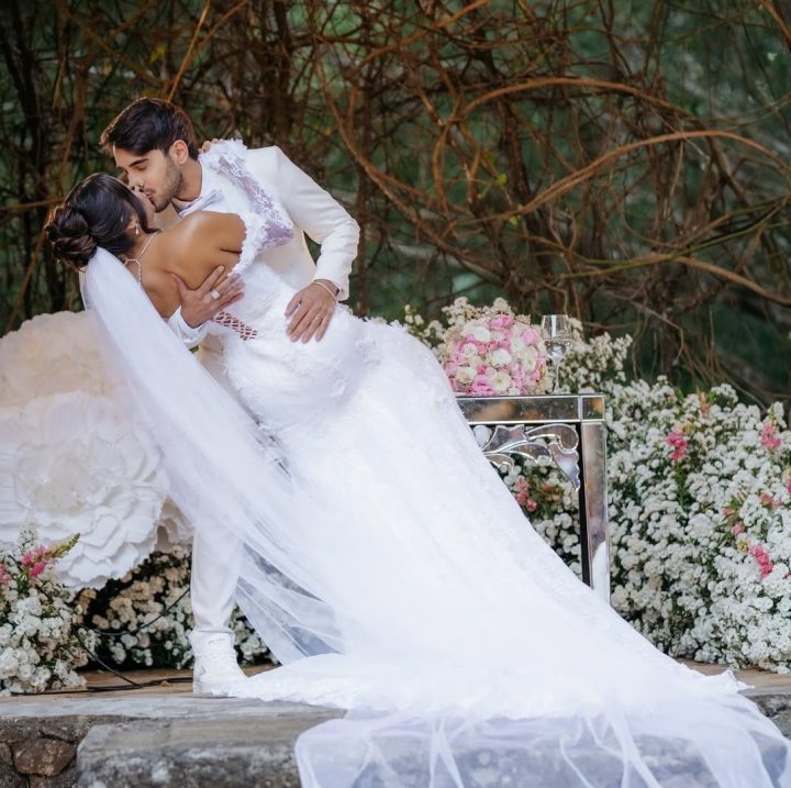 Diogo Melim e Nanda Carol abrem álbum de fotos de casamento; veja