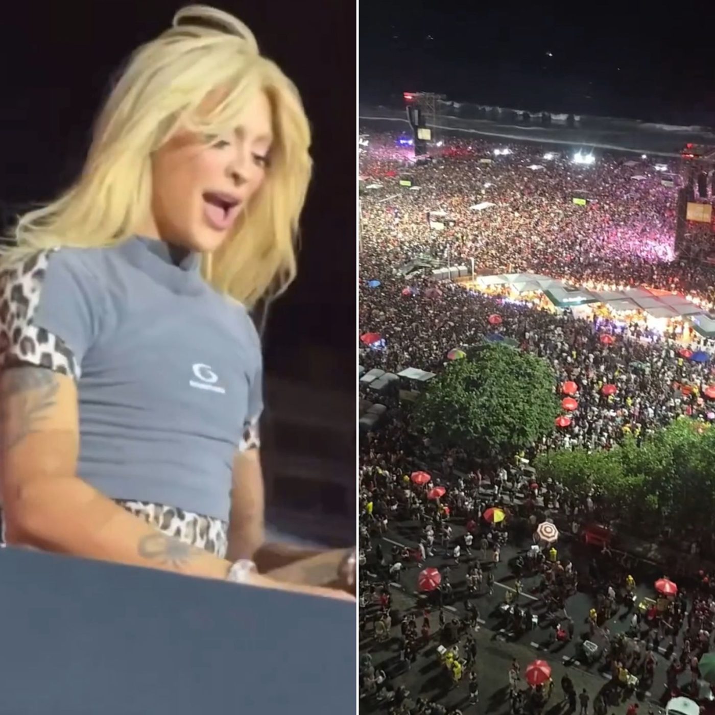 Bateção de leque: Pabllo Vittar esquenta Copacabana para show de Lady Gaga